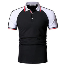 Load image into Gallery viewer, Mens Patchwork Slim Fit Short Sleeve