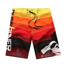 Load image into Gallery viewer, Mens Printed Beach Board Shorts Quick Dry Silver Polyester