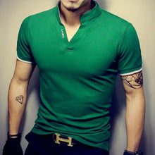 Load image into Gallery viewer, New Arrival Cotton Men Polo Shirt Tops Fashion Brand Plus